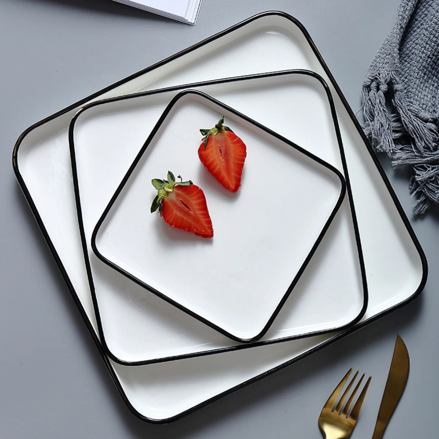 Square Salad Plate - Image 4