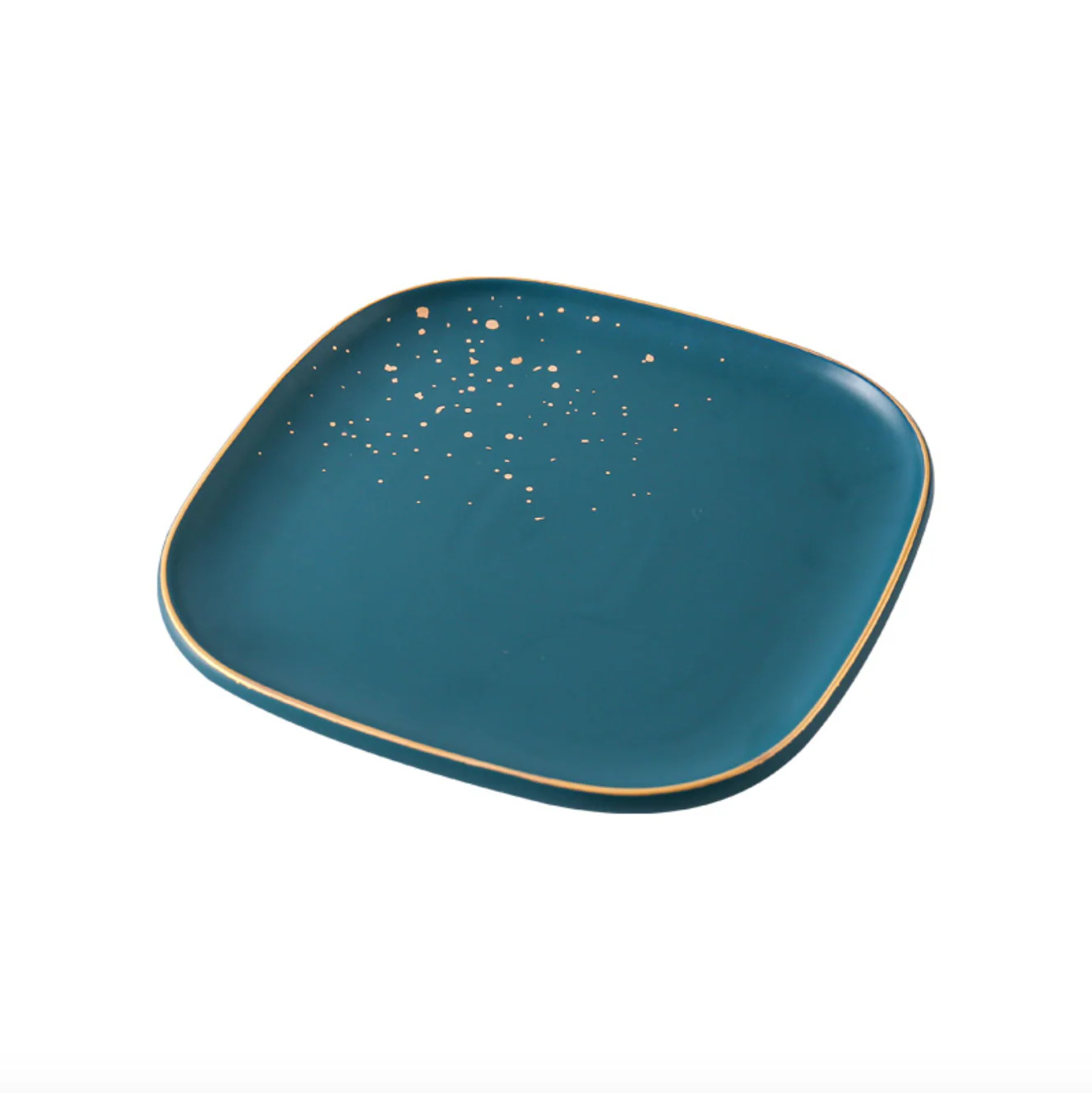 CARA square salad plate - midnight green - Image 3