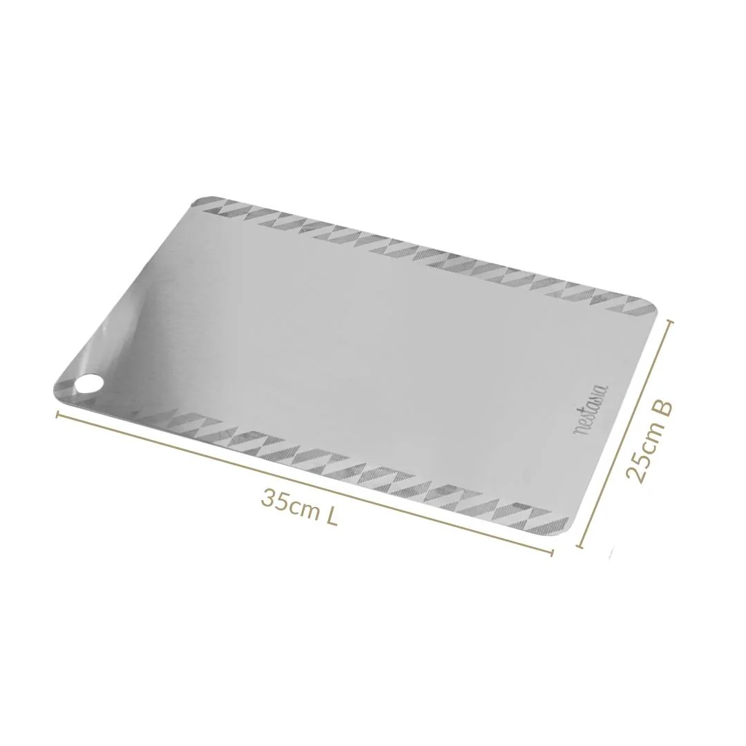 Stainless Steel Chopping Board 35x25cm - Image 5