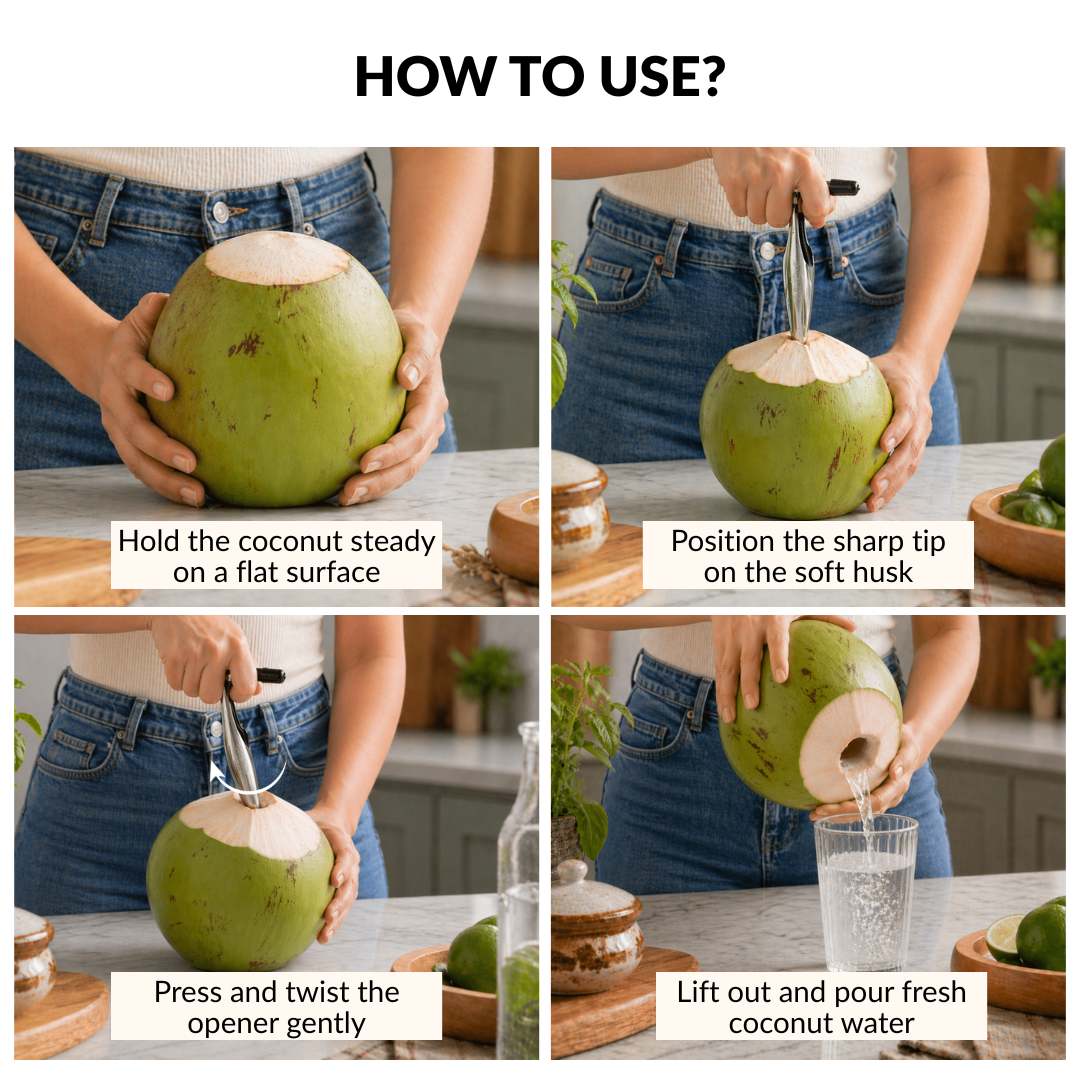 Stainless Steel Coconut Opener - Image 5