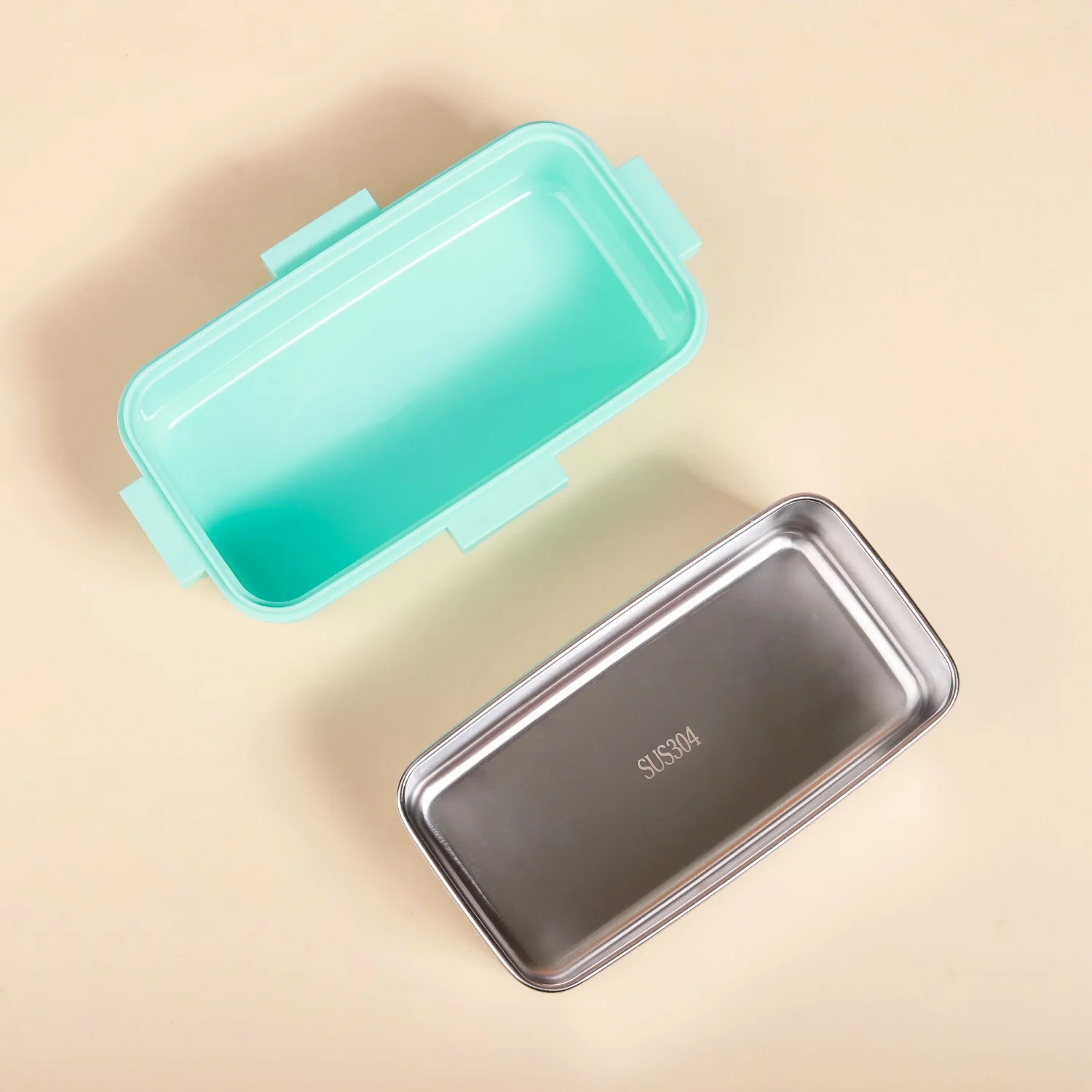 Stainless Steel Lunch Box Small Mint 530ml - Image 5
