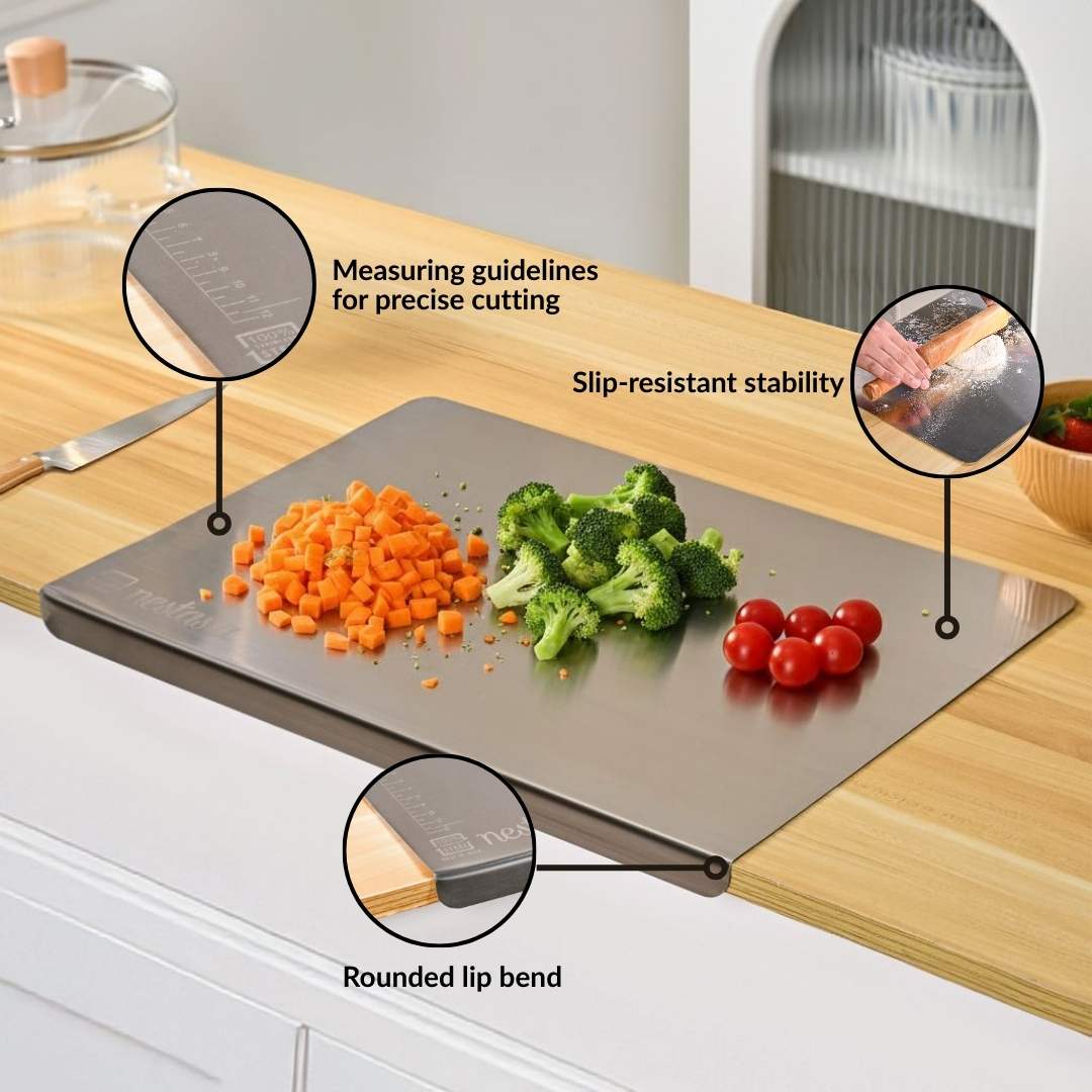 Stainless Steel Paneer Maker And Chopping Board Set Of 2 - Image 7