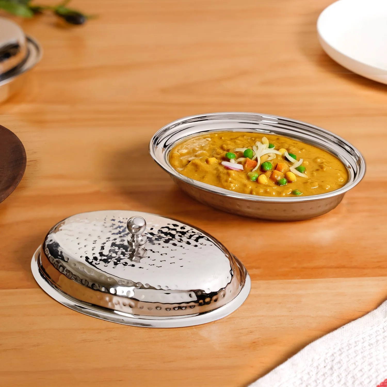 Stainless Steel Retro Serveware For Curries 350ml - Image 2