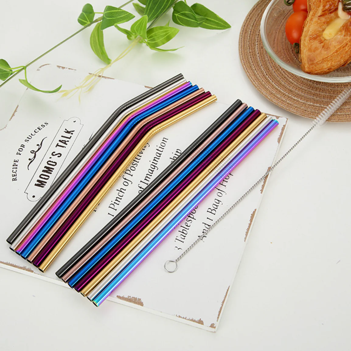 Stainless Steel Straw Set of 2 - Image 3