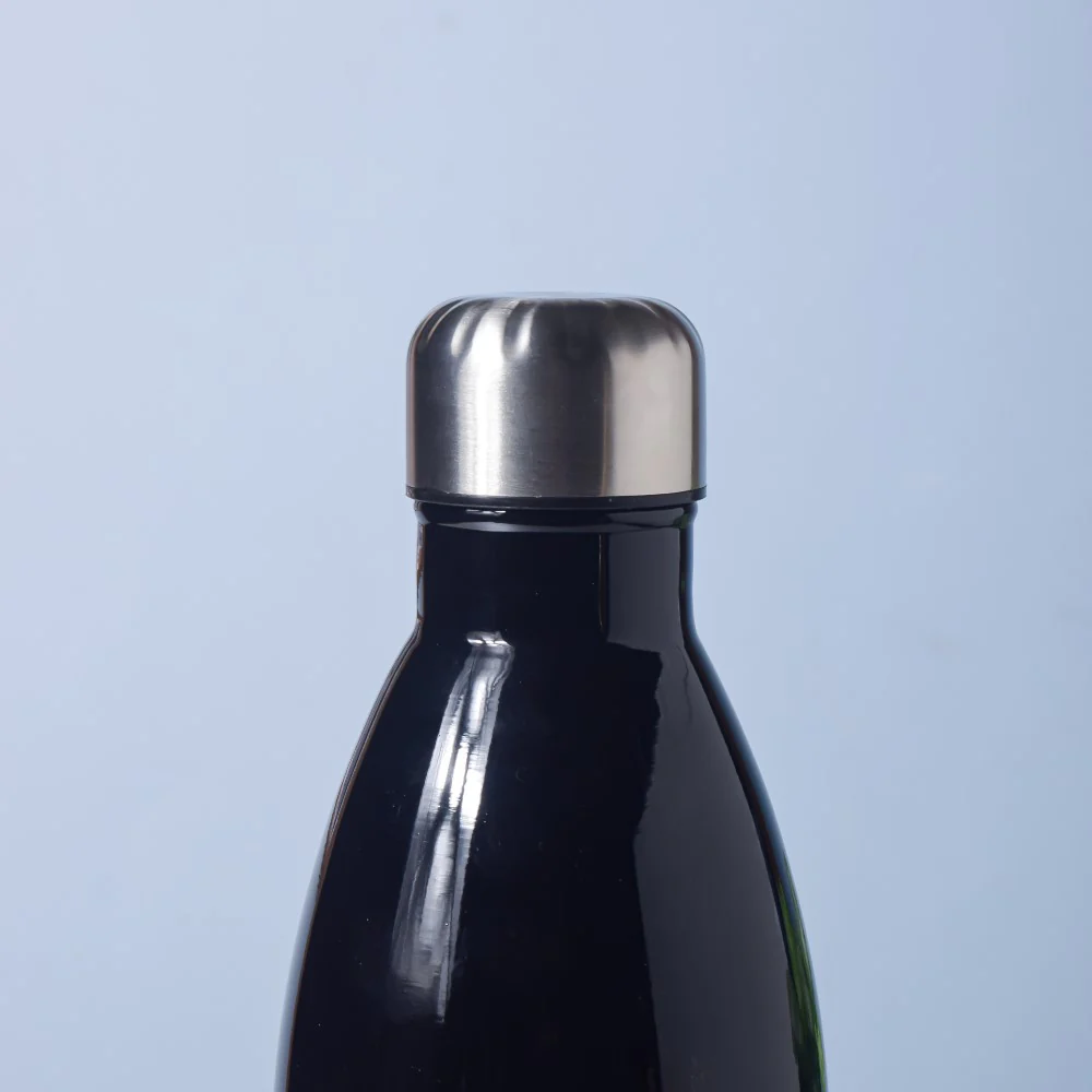 Stainless Steel Water Bottle Black 750ml - Image 3