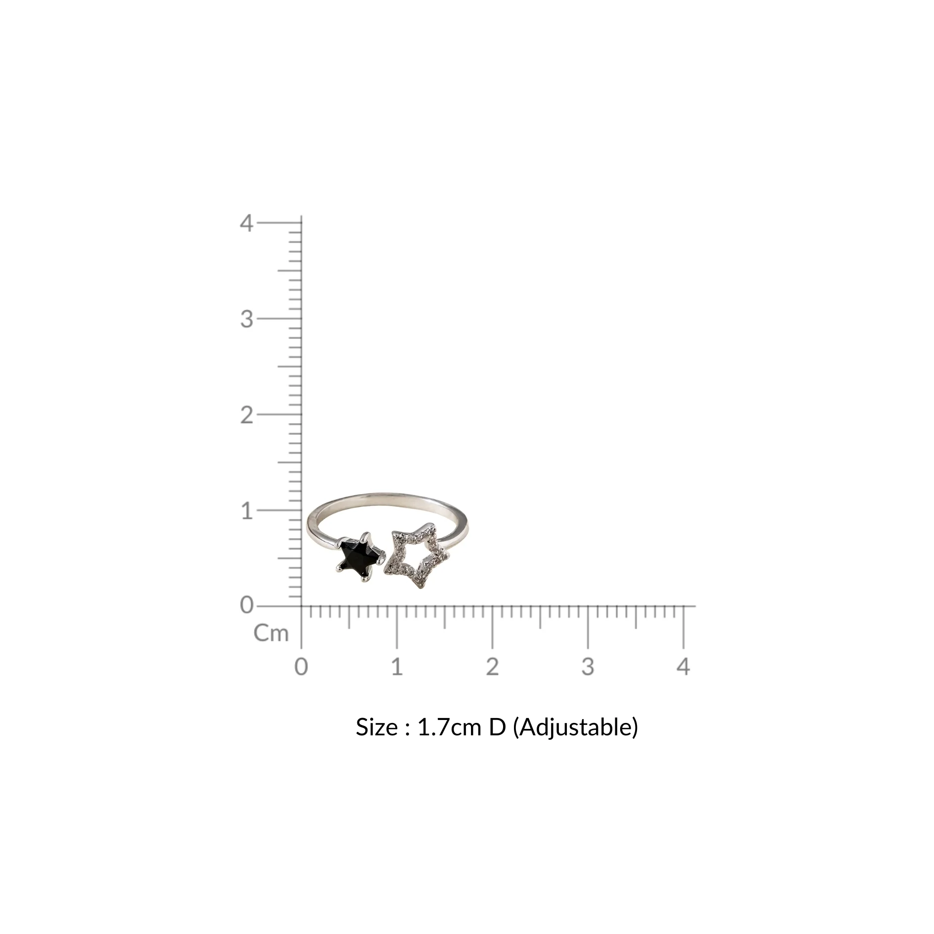 Starlight Silver Stone Ring - Image 3