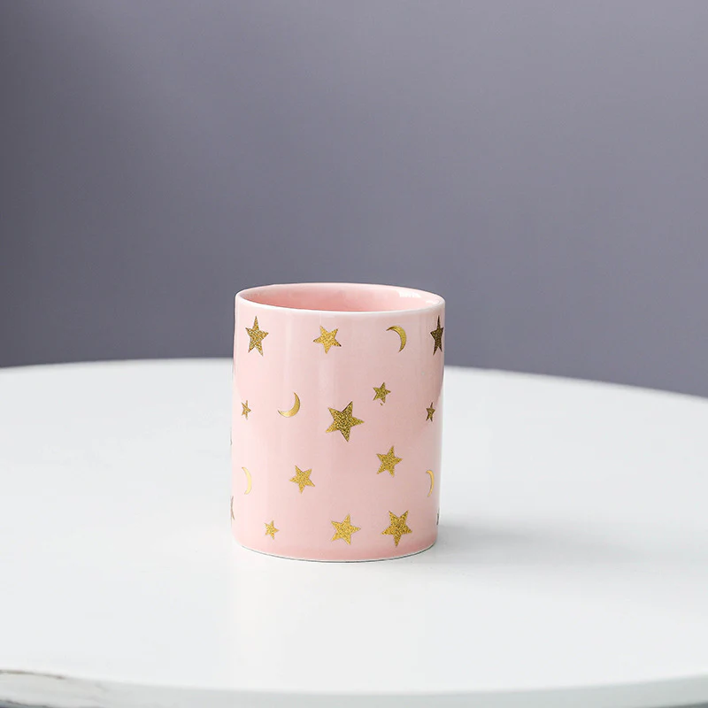Stars and Moons Pink Ceramic Organiser - Image 6