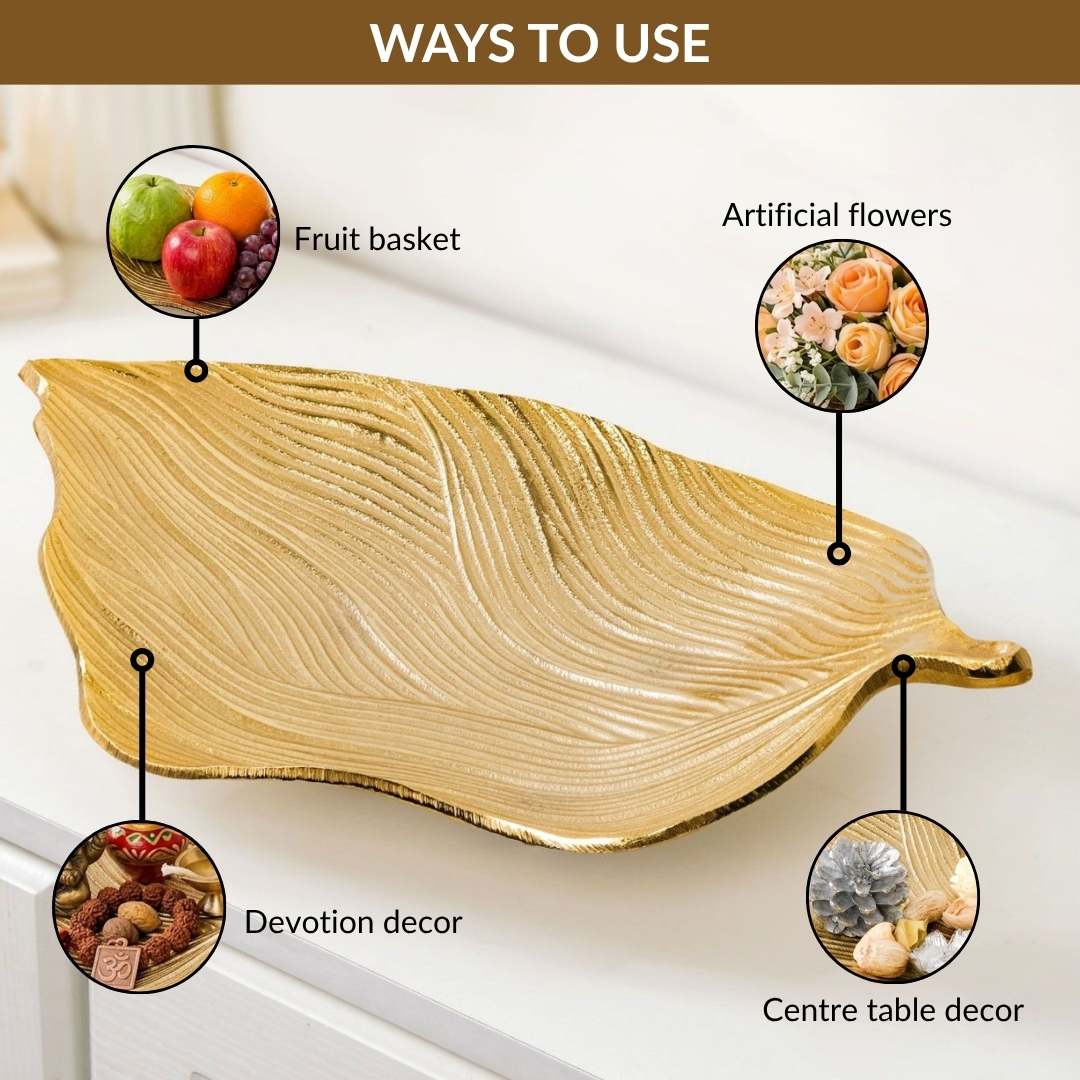 Statement Gold Leaf Table Decorative Tray - Image 6