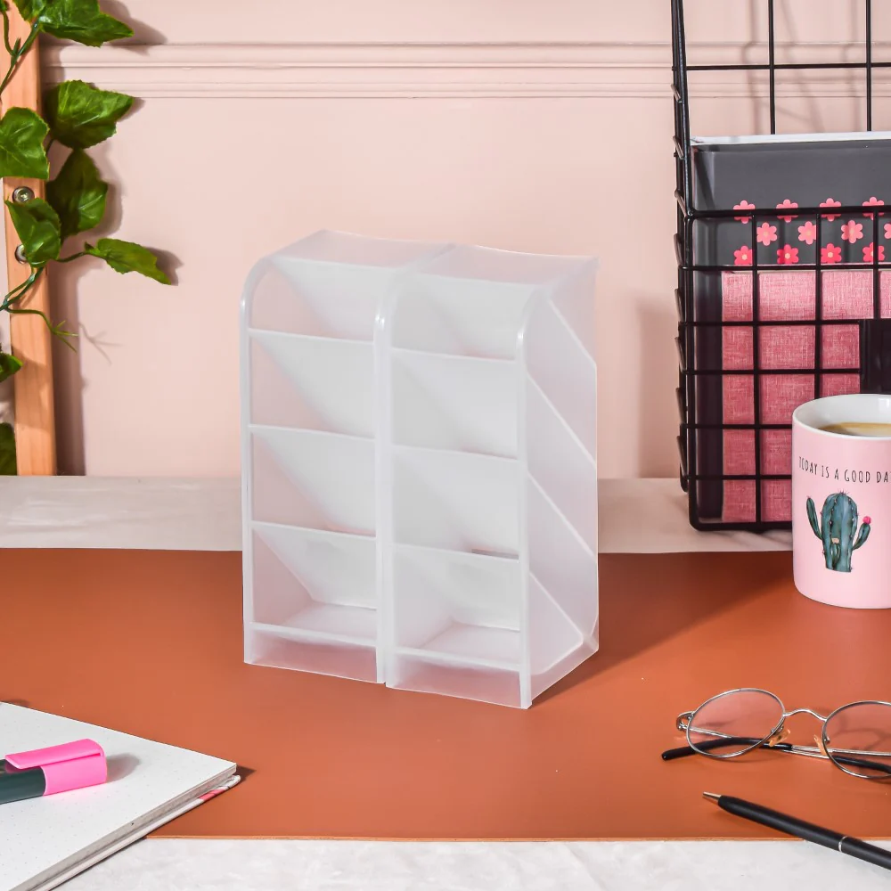 Stationery Table Organiser White Set Of 2 - Image 4