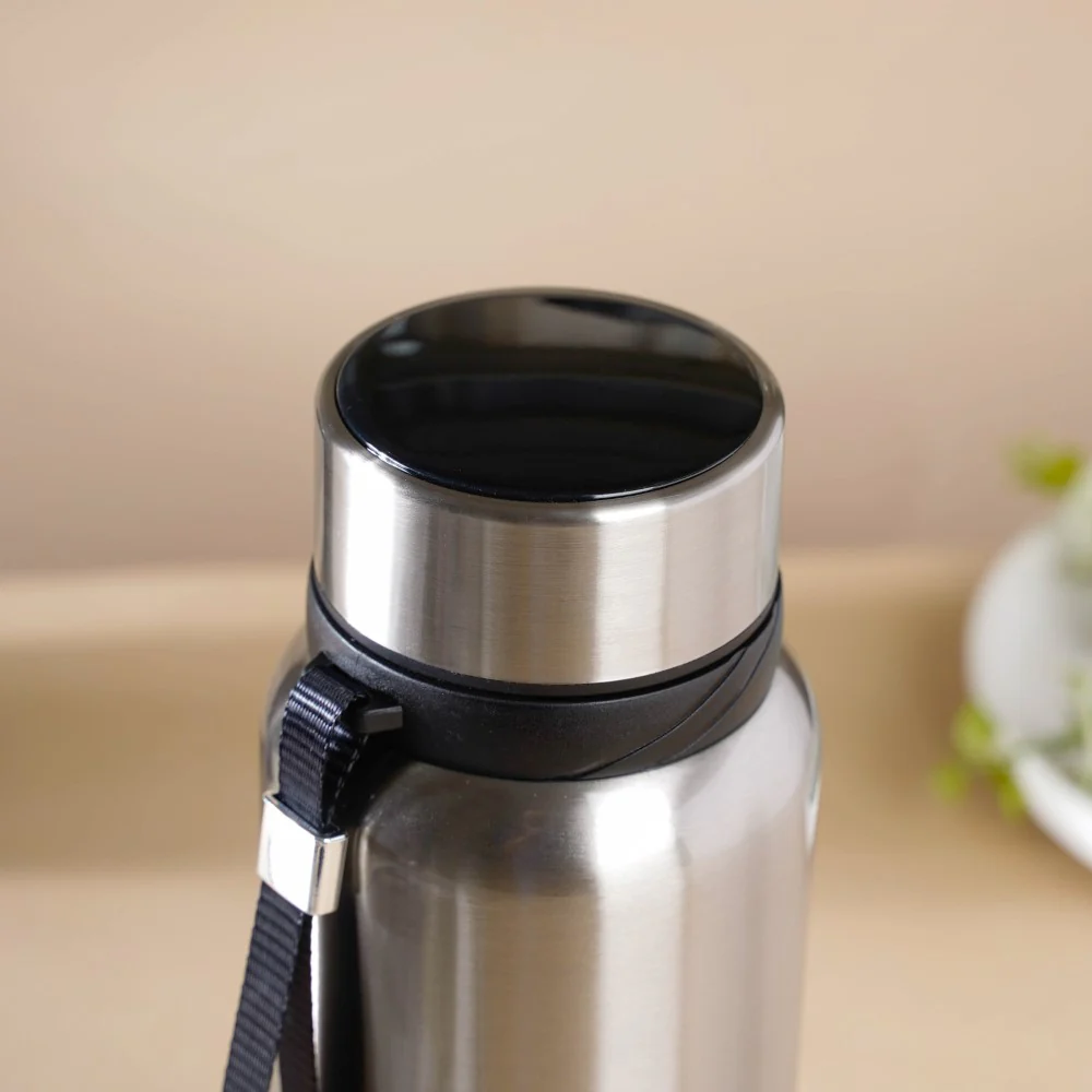 Steel Flask Grey 800 ml - Image 4
