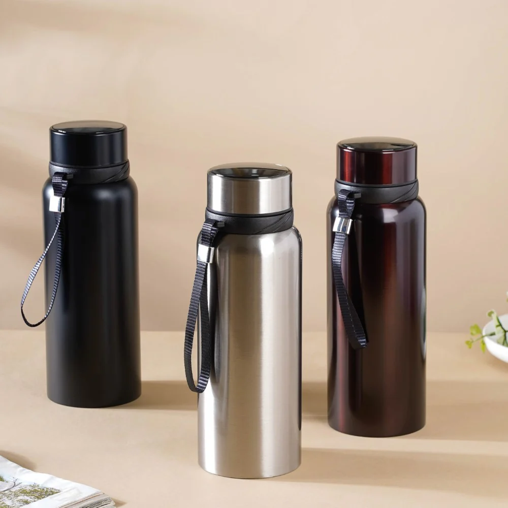 Steel Flask Grey 800 ml - Image 9