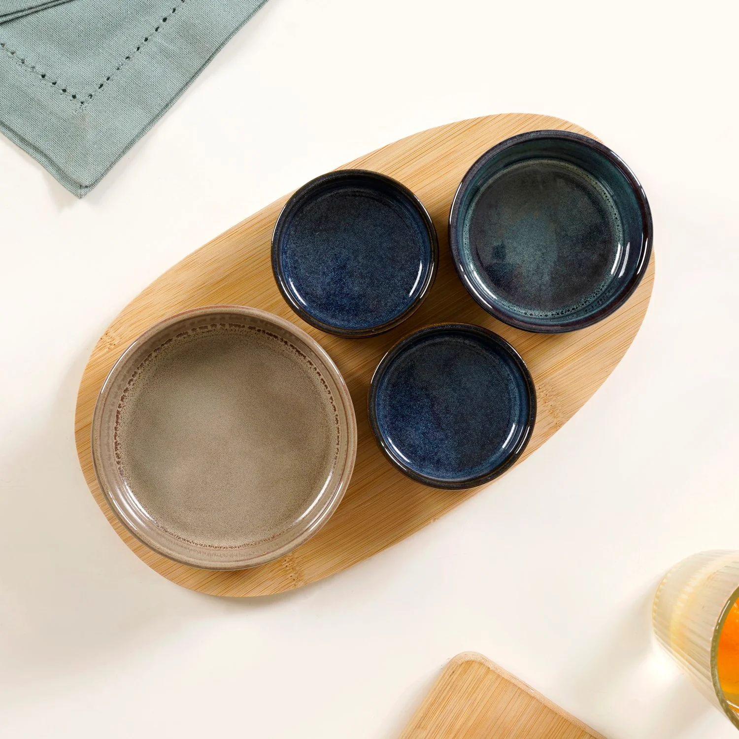 Stoneware Platter Set Of 5 - Image 5