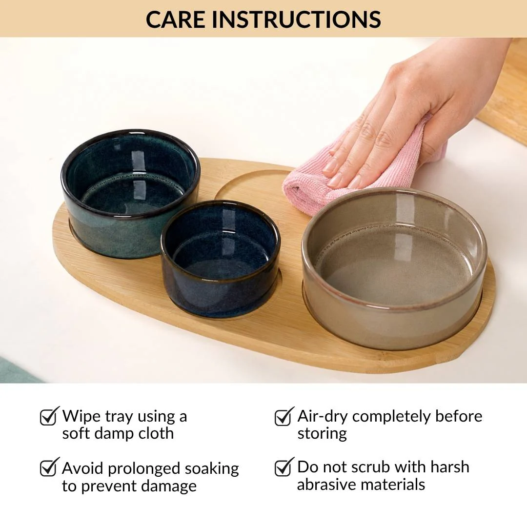 Stoneware Platter Set Of 5 - Image 6