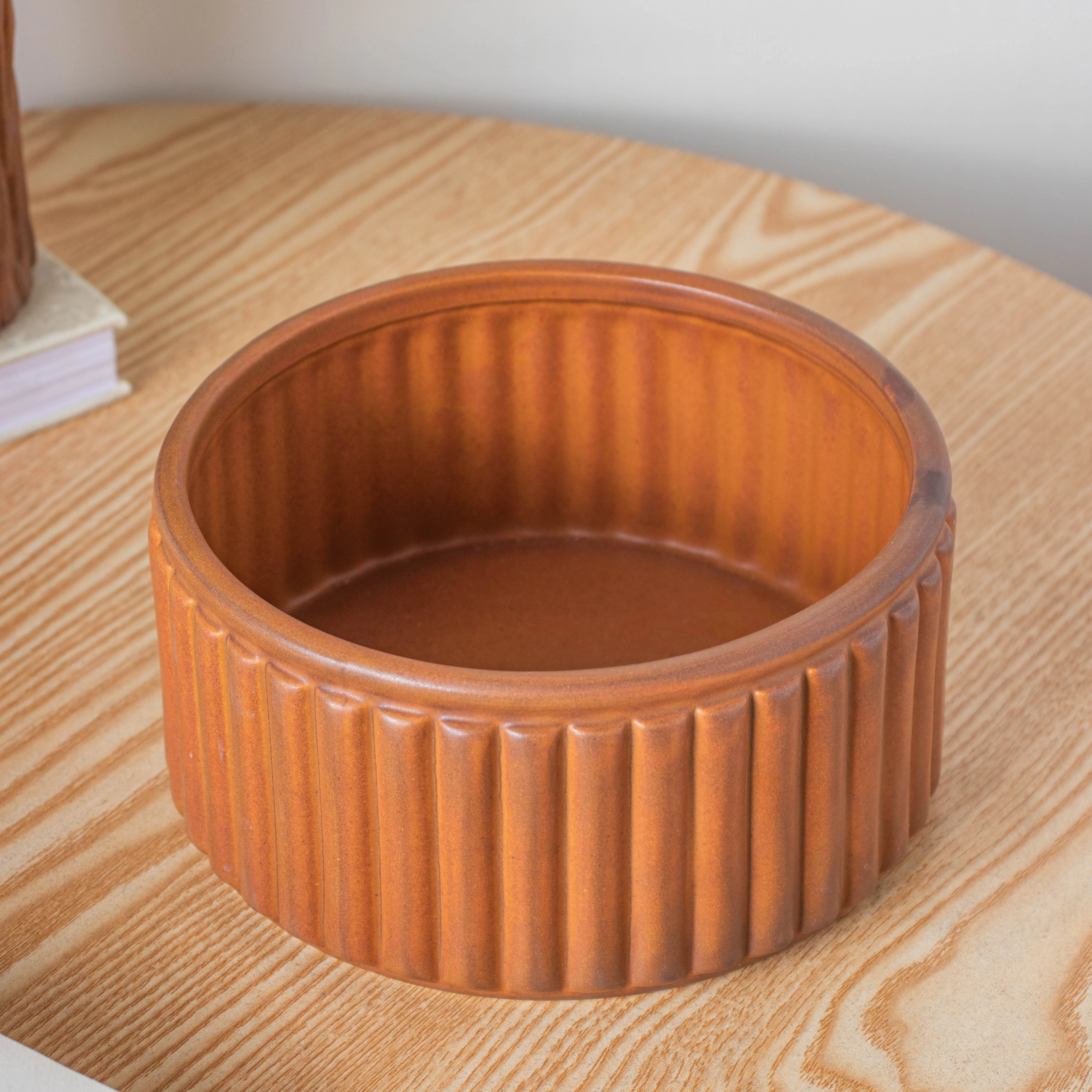 Striped Caramel Vase - Image 5