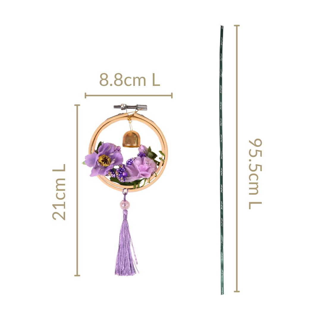Stylish Lavender DIY Hanging Car Charm - Image 4