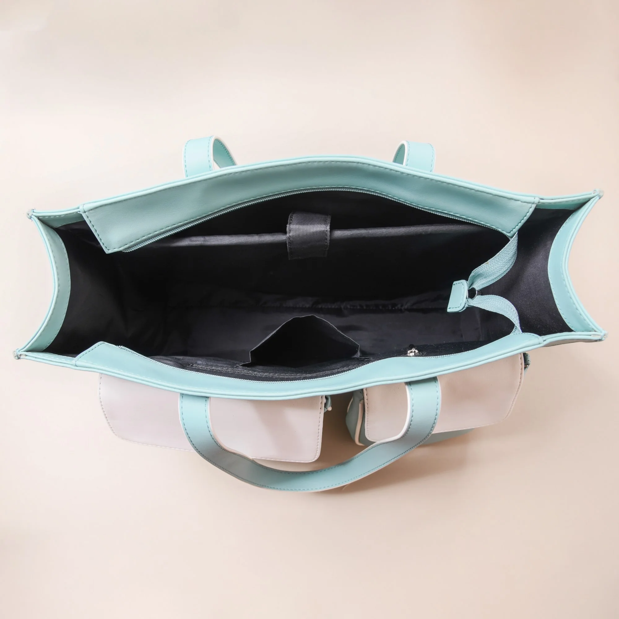 Stylish Travel Tote Bag Turquoise - Image 10