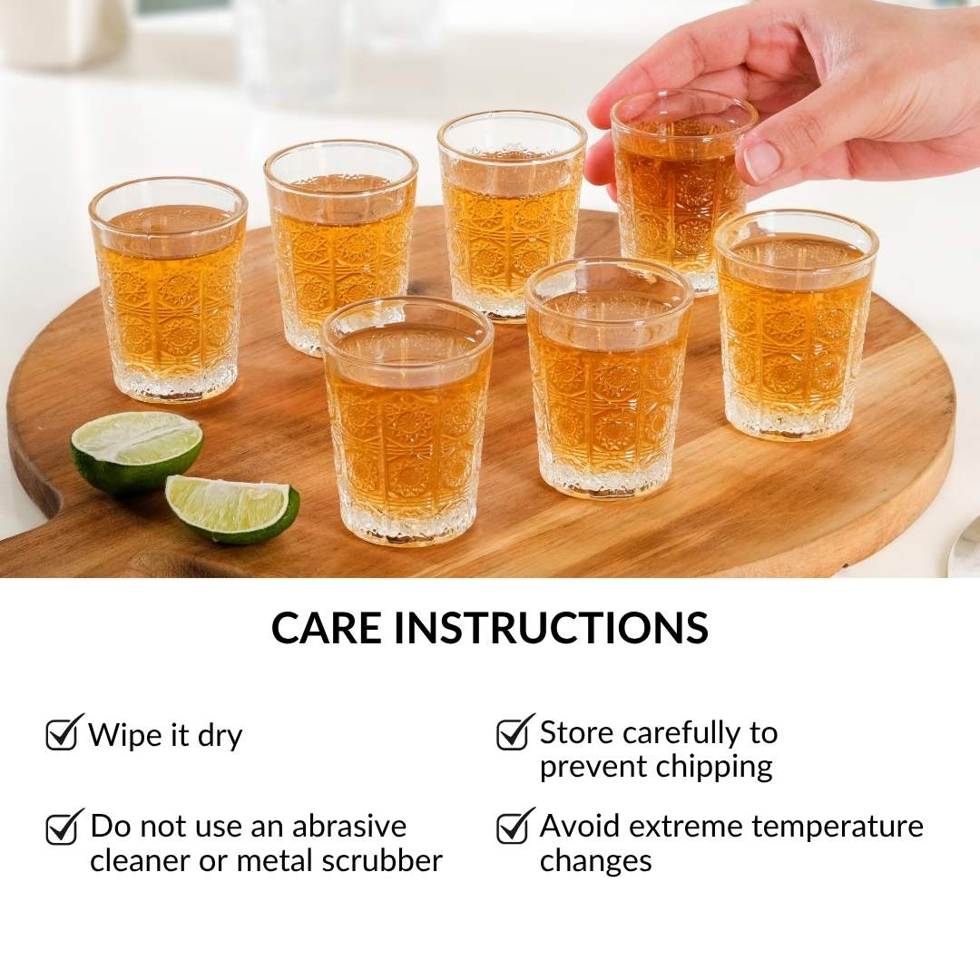Sunburst Embossed Shot Glass Set Of 12 55ml - Image 7