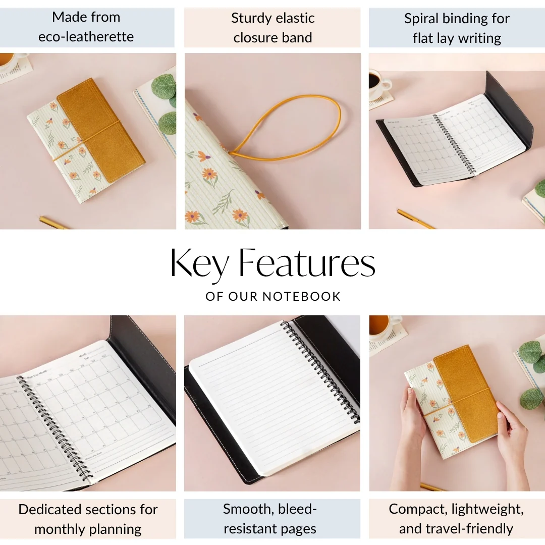 Sundaisy Vintage Style Notebook - Image 5