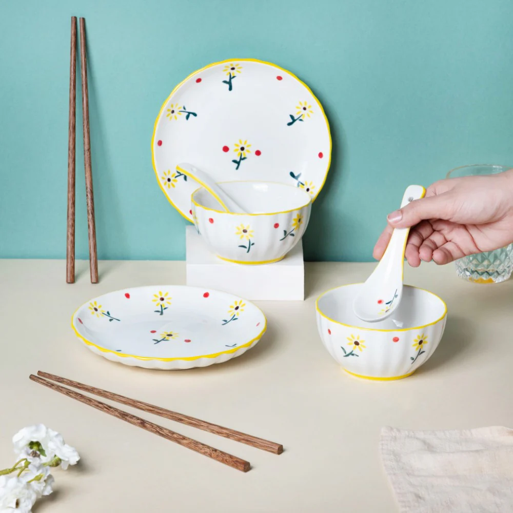 Sunflower 8 Piece Dinner Set For 2 - Image 2