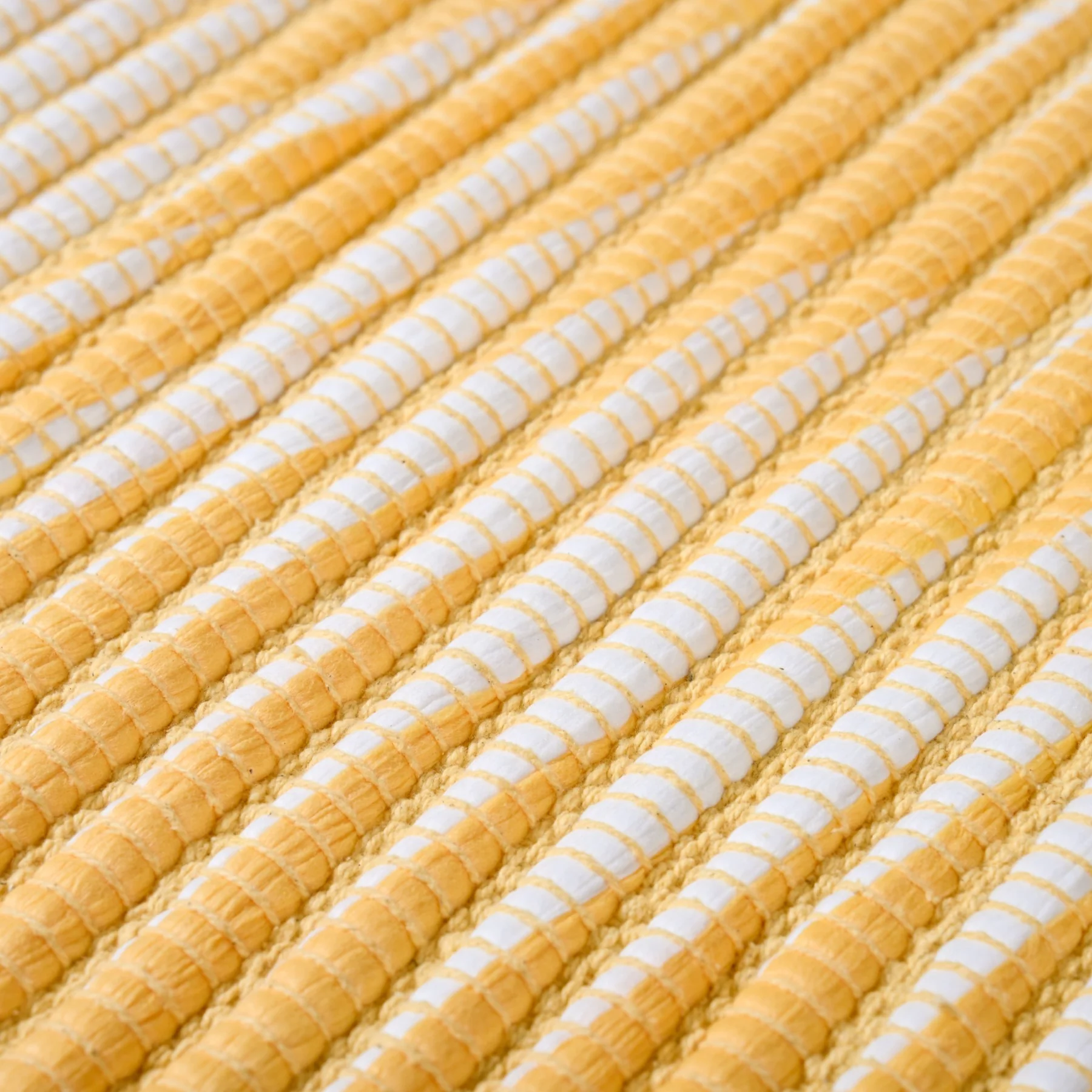 Sunny Stripes Textured Yellow Floor Mat 85x62cm - Image 6