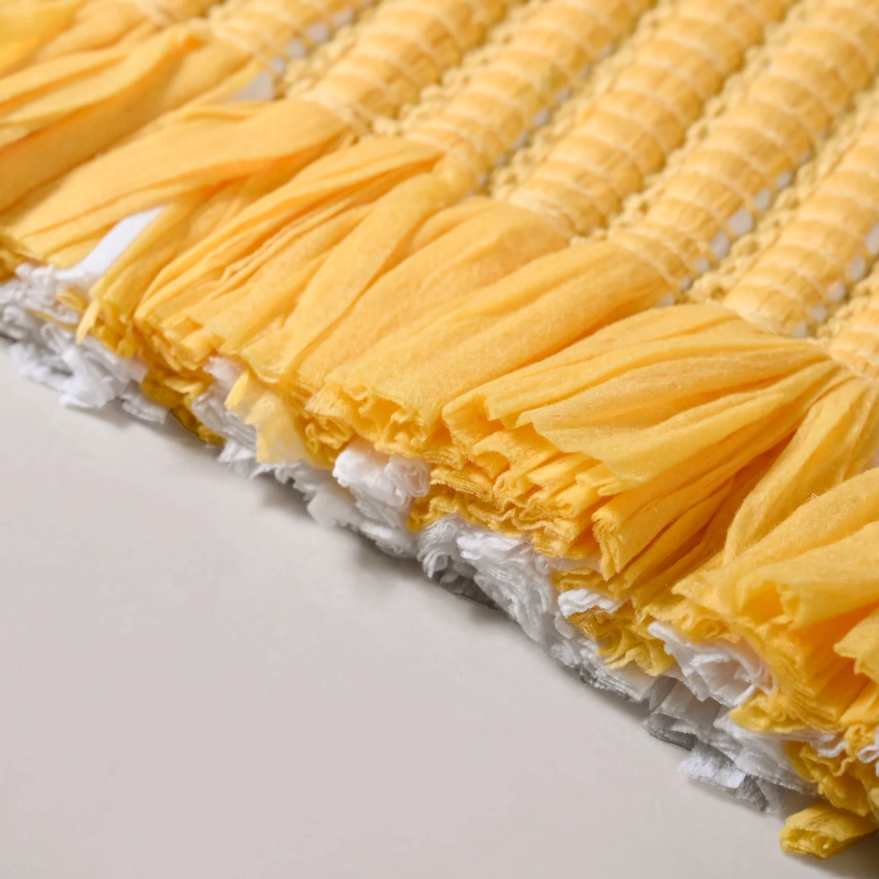 Sunny Stripes Textured Yellow Floor Mat 85x62cm - Image 7