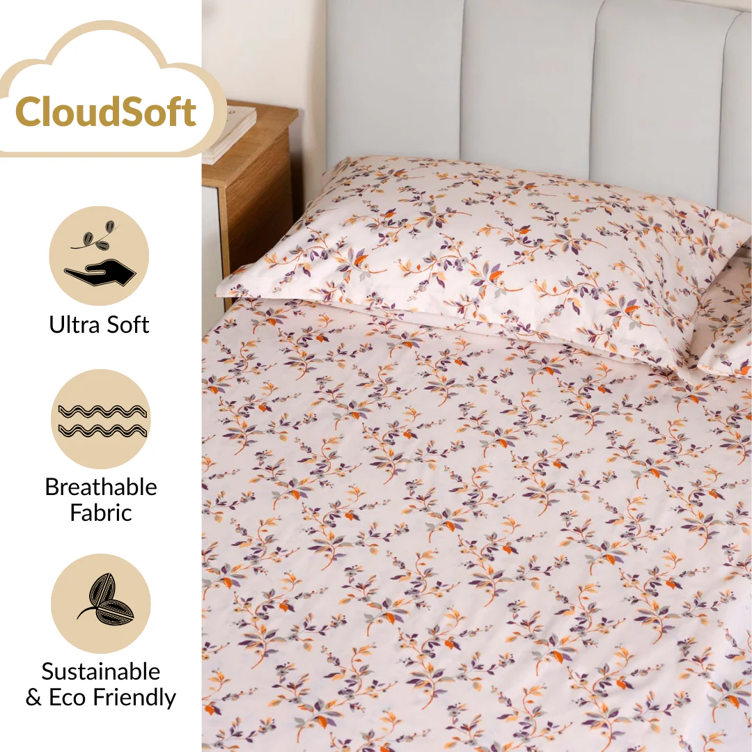Sunsera Pure Cotton King Size Bedding Set 275x275cm - Image 3