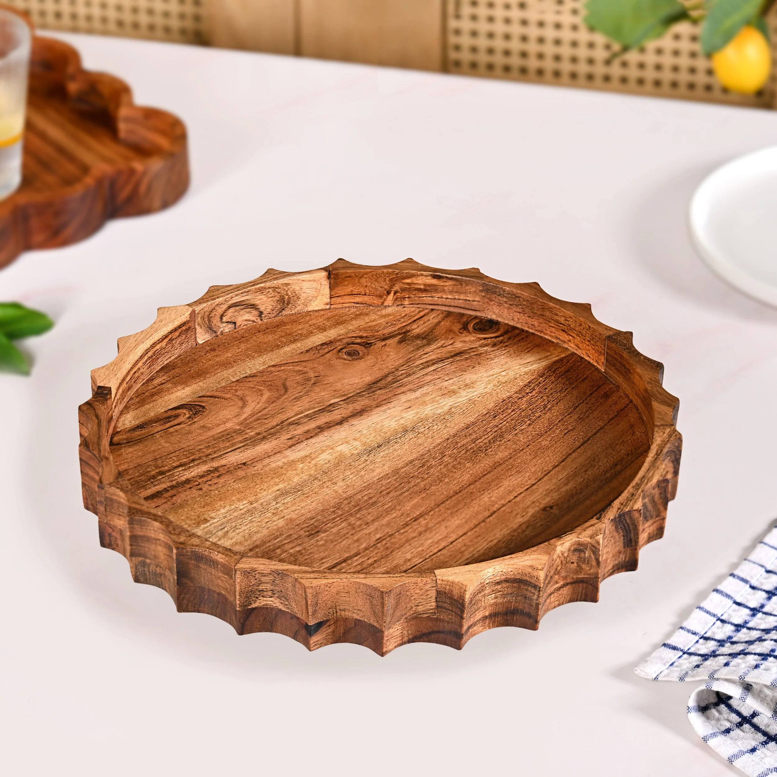 Sunshine Acacia Wood Lazy Susan 5 Inch - Image 8