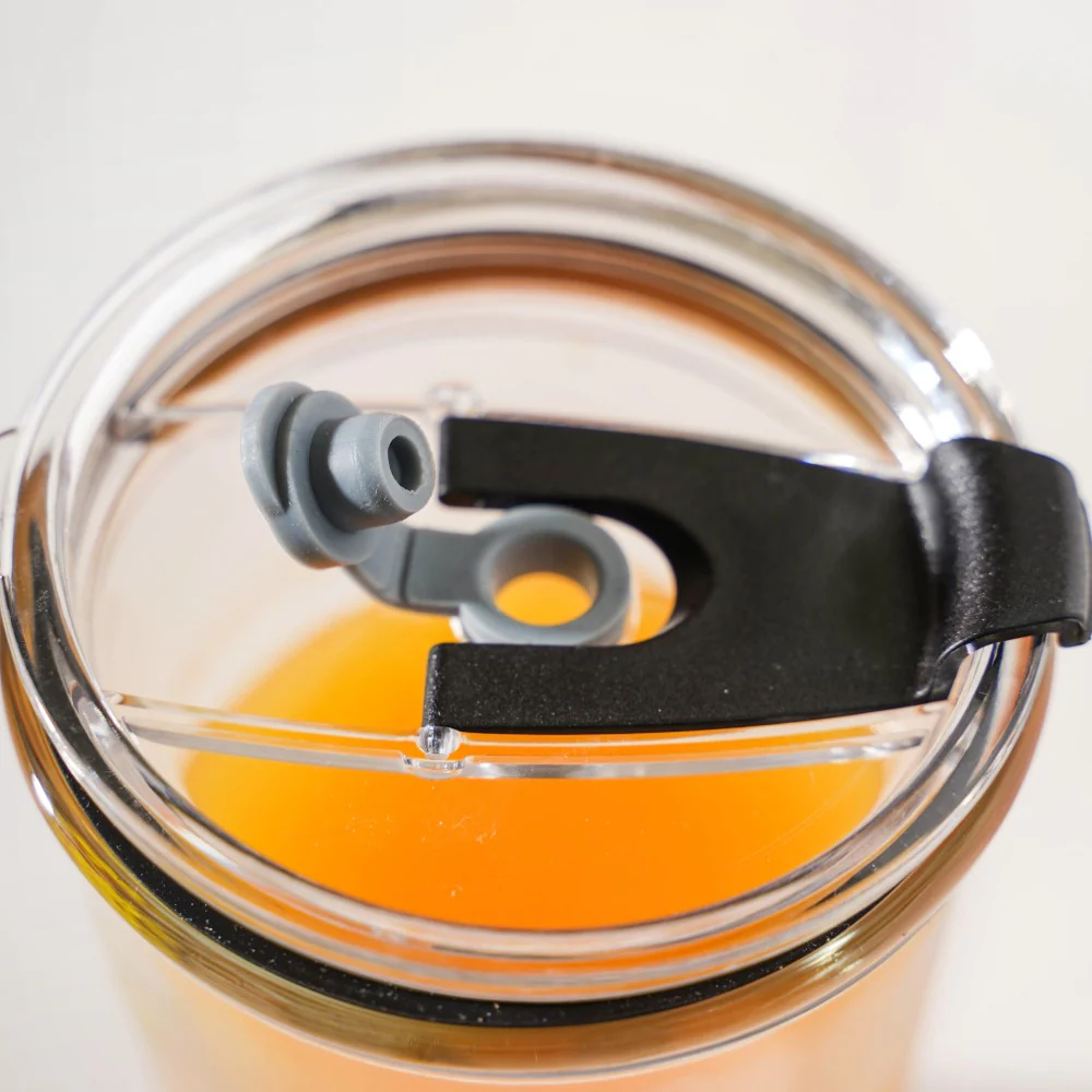 Sunshine Glass Tumbler Large With Lid 350 ml - Image 8