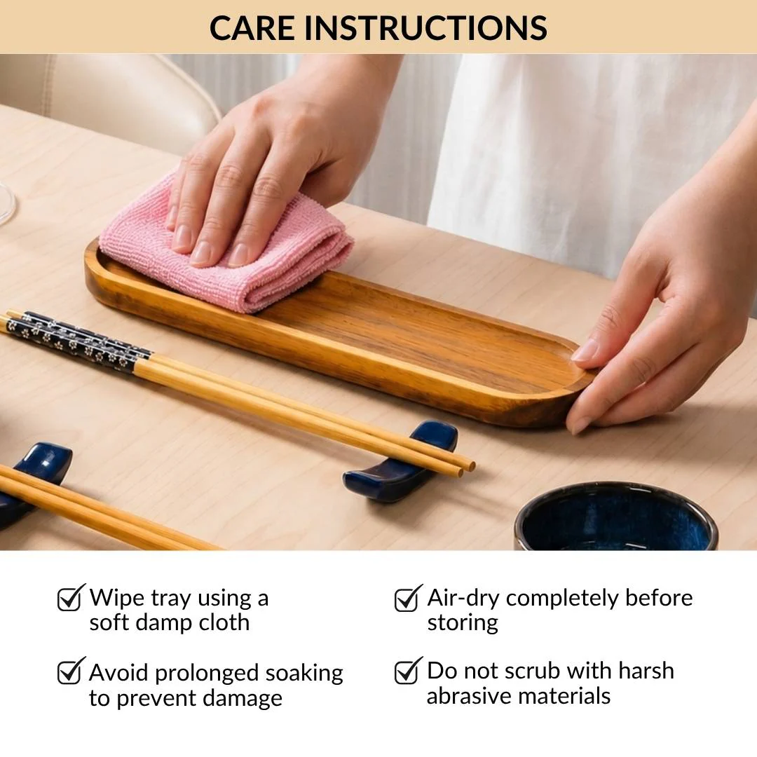 Sushi Platter With Bowl Chopstick And Holder Set Of 8 - Image 9