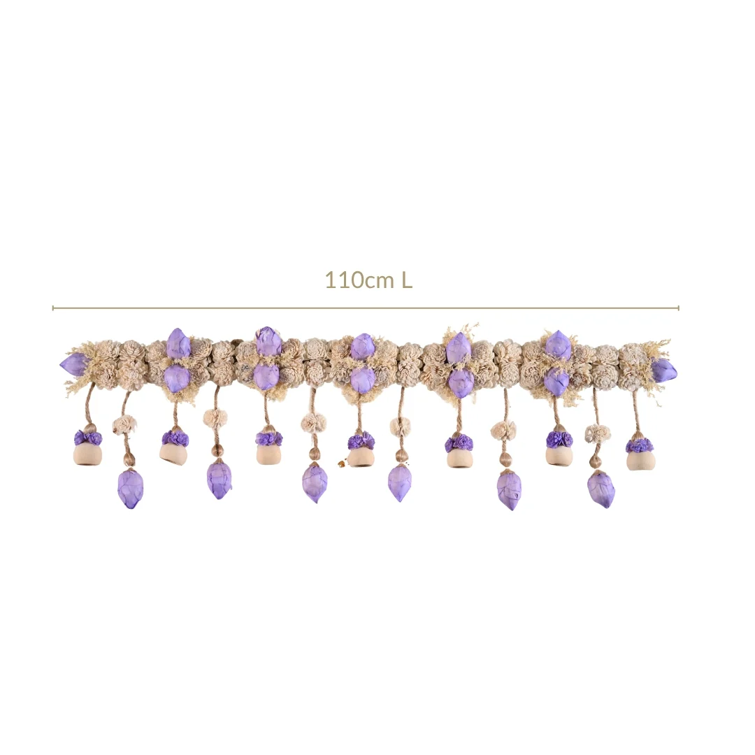 Sustainable Bandarwal With Sola Flower Lavender - Image 4