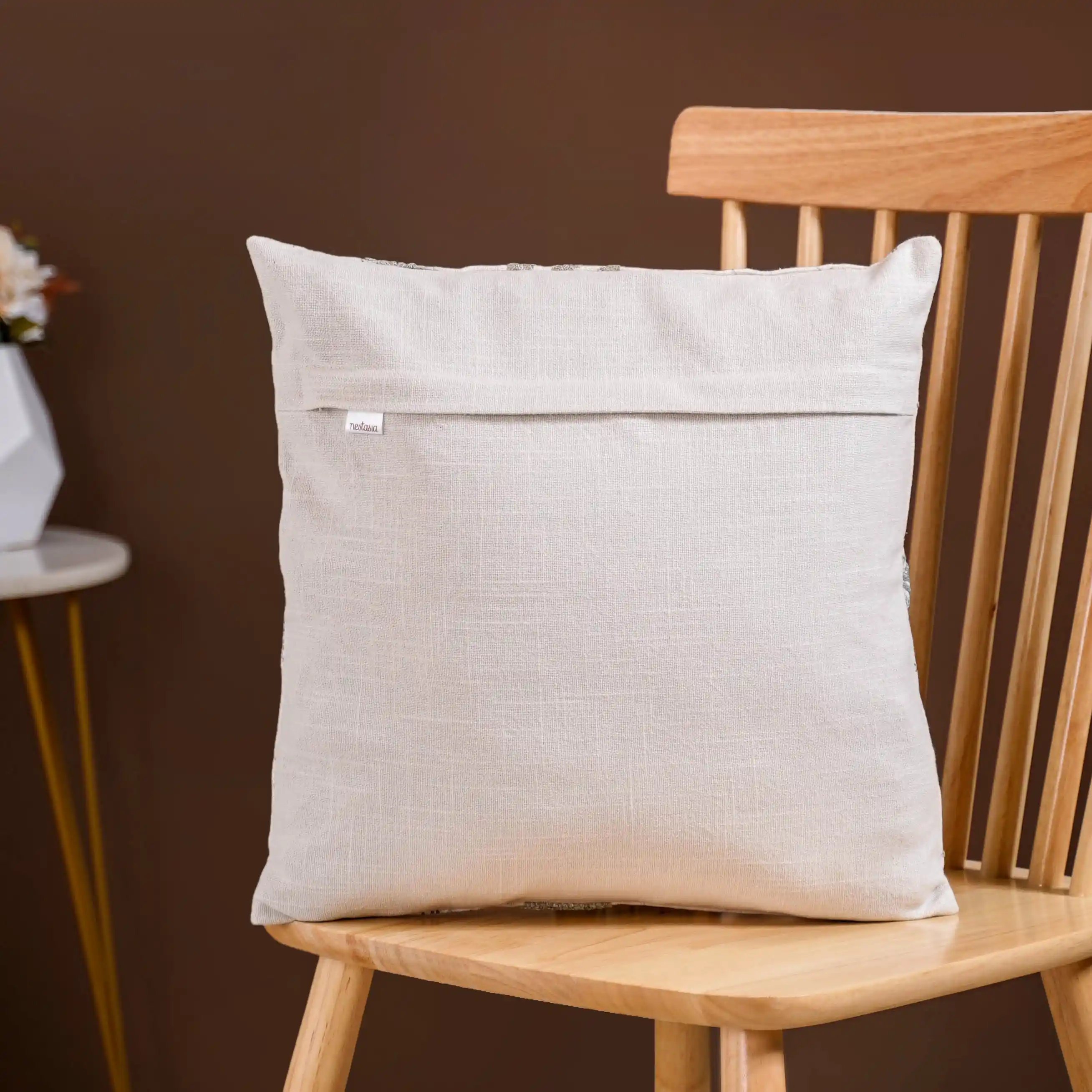 Sustainable Soft Cotton Cushion Cover 16x16 Inch - Image 10