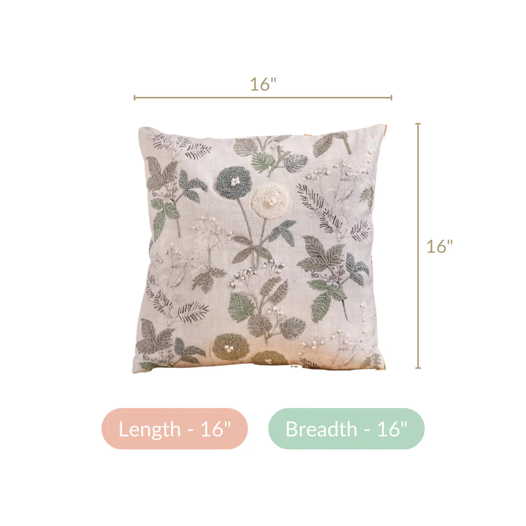 Sustainable Soft Cotton Cushion Cover 16x16 Inch - Image 7