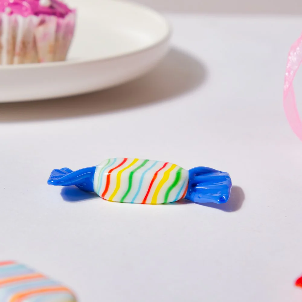 Sweet Candy O' Mine Blue Glass Decor - Image 5