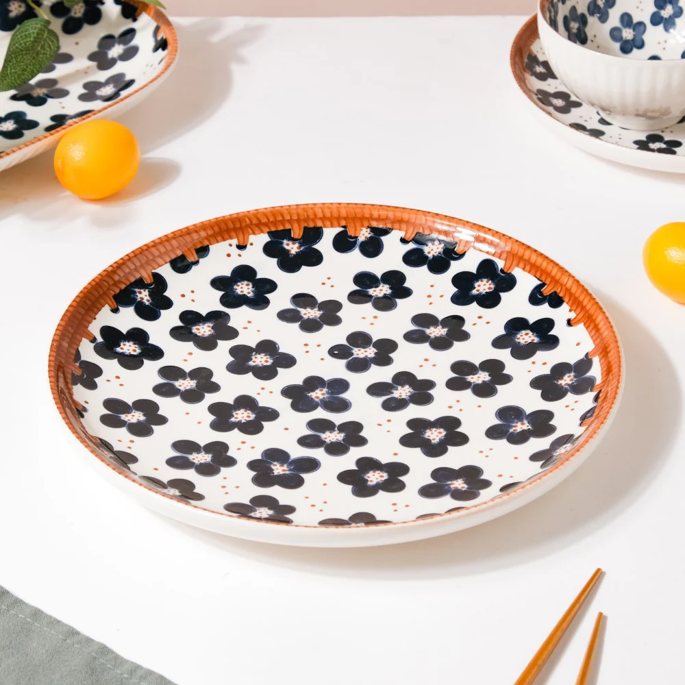Sylvan Floral Patterned Ceramic Dinner Plate 10 Inch - Image 5