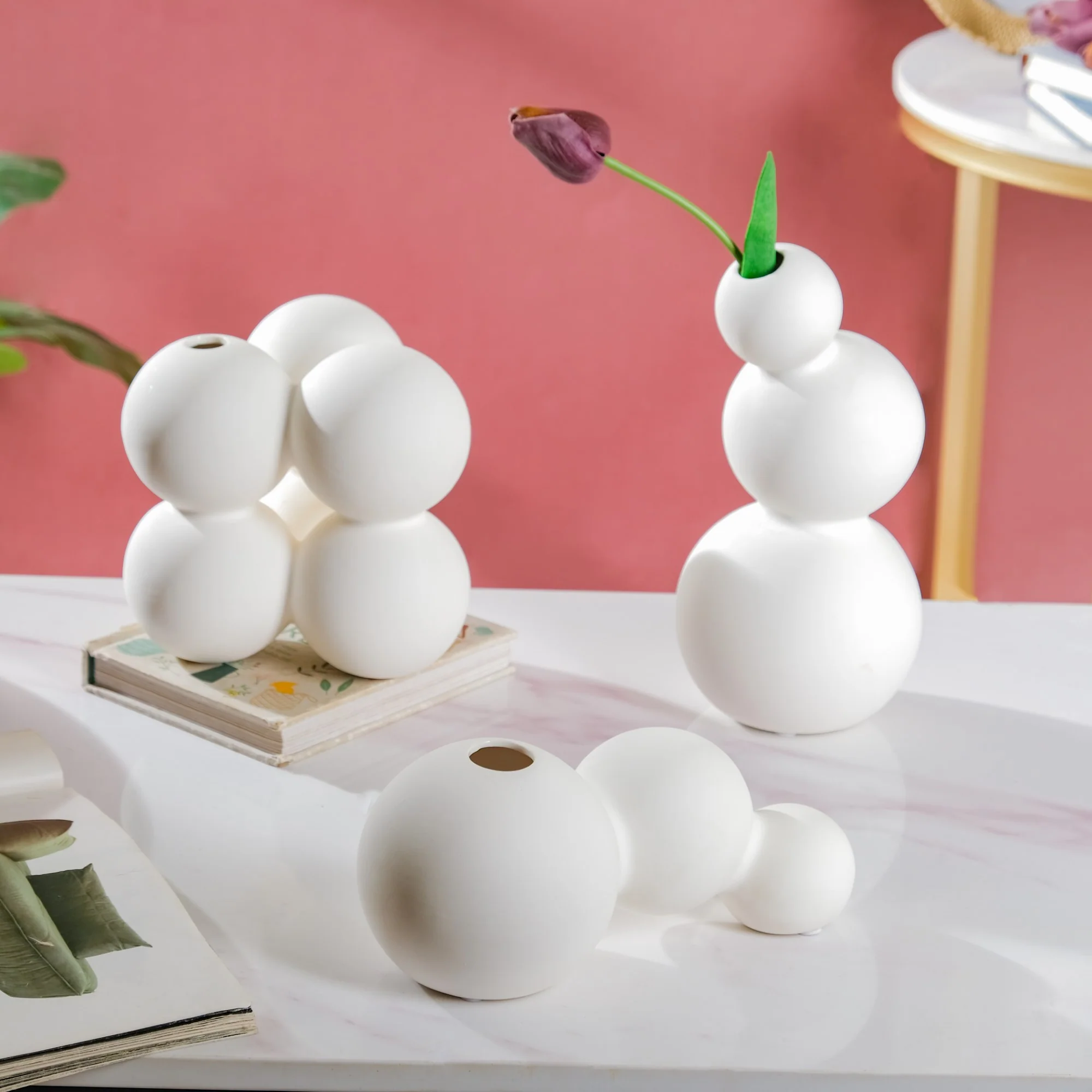 Tabletop Bubble Bud Ceramic Vase - Image 10