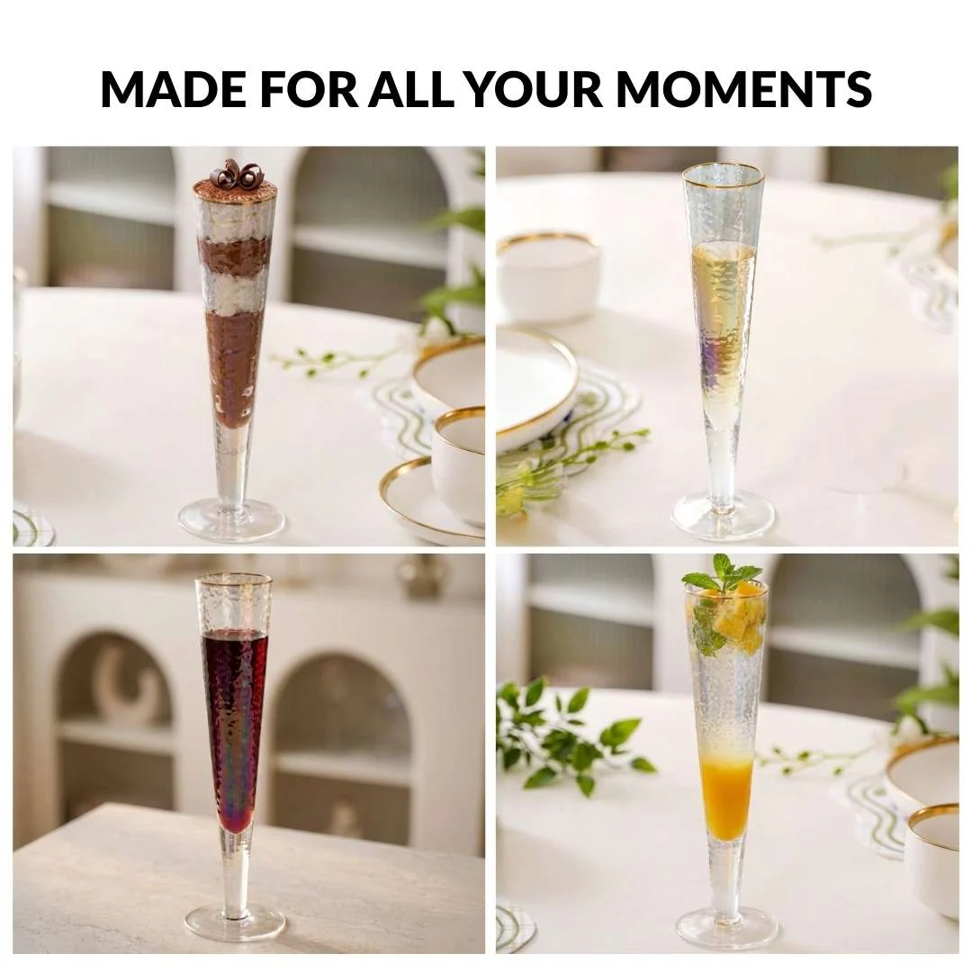 Tall Iridescent Champagne Glass Set Of 2 180ml - Image 7