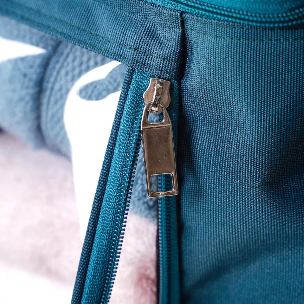 Teal Clothes Storage Bag With Zipper Set Of 2 - Image 5