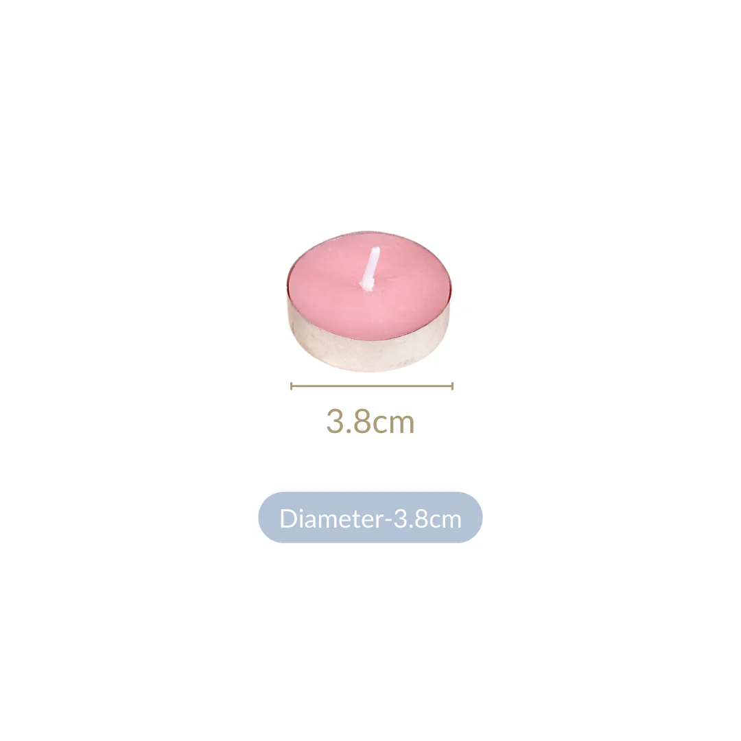 Tealight Candles For Home Decor Pink Set Of 50 - Image 4