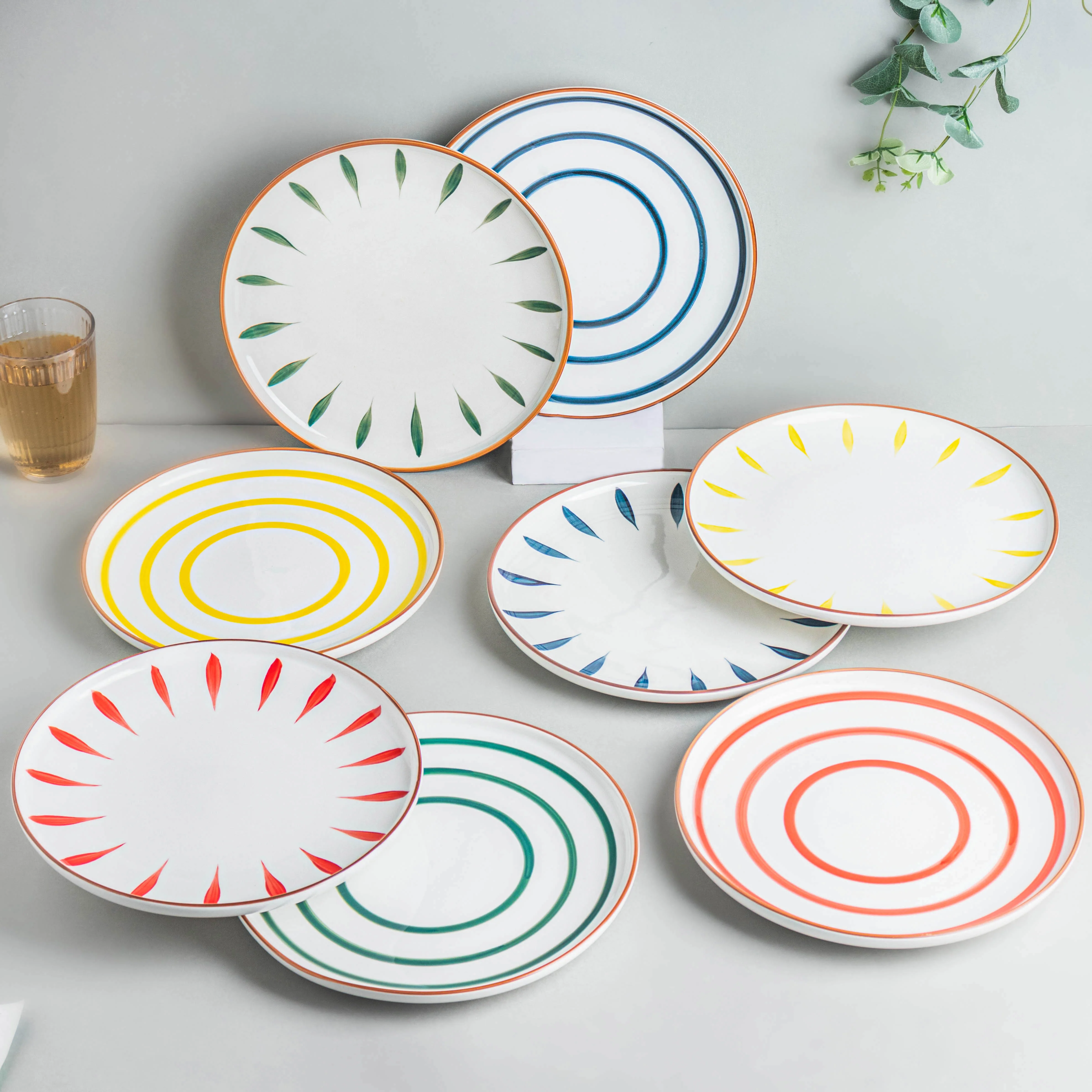 Teardrop Dinner Plate Green 10 Inch - Image 6