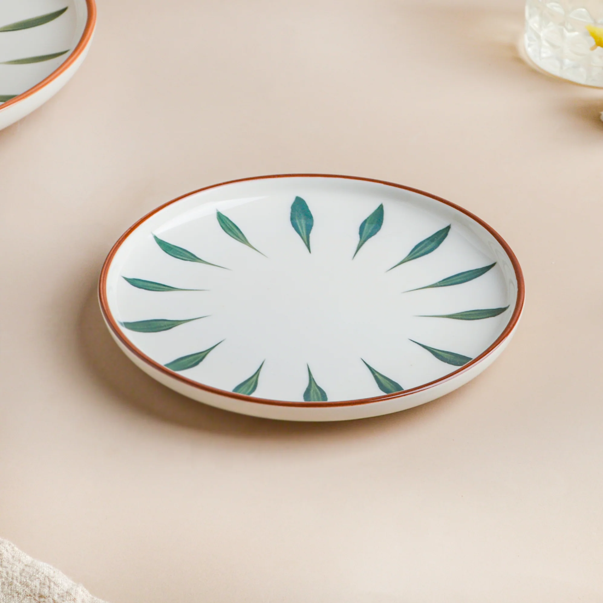 Teardrop Green 21 Piece Dinner Set For 6 - Image 11
