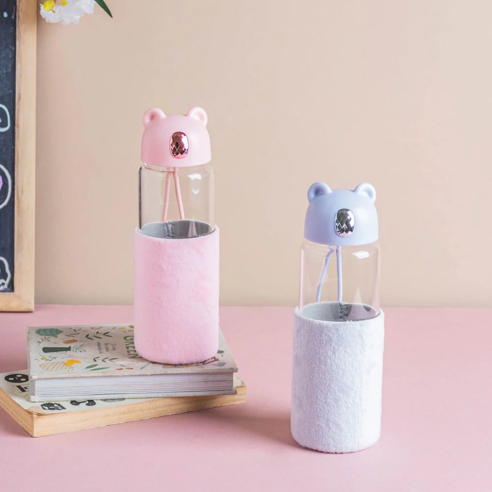 Teddy Bear Glass Bottle - Image 8