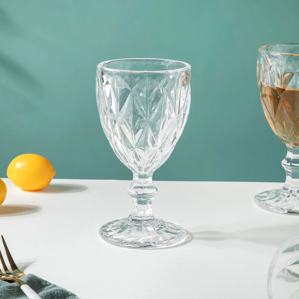 Textured Drinkware Glass Transparent Set Of 6 300 ml - Image 4