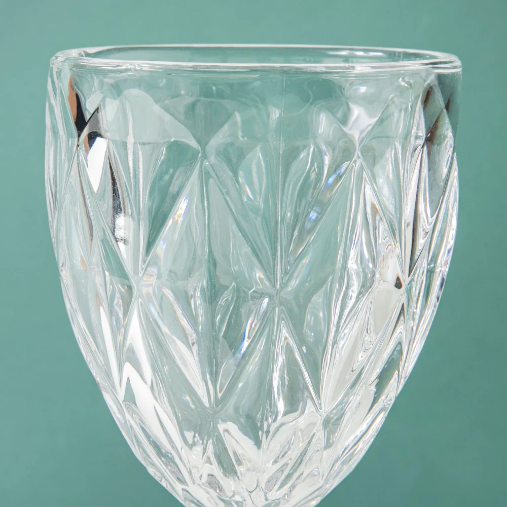 Textured Drinkware Glass Transparent Set Of 6 300 ml - Image 5