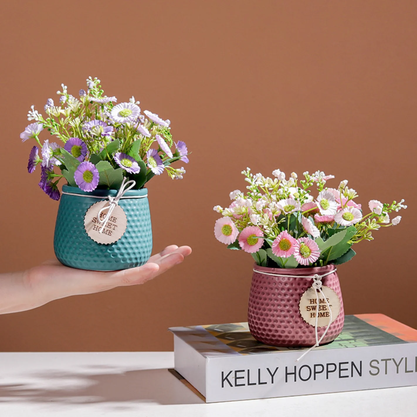 Textured Flower Pot - Image 10