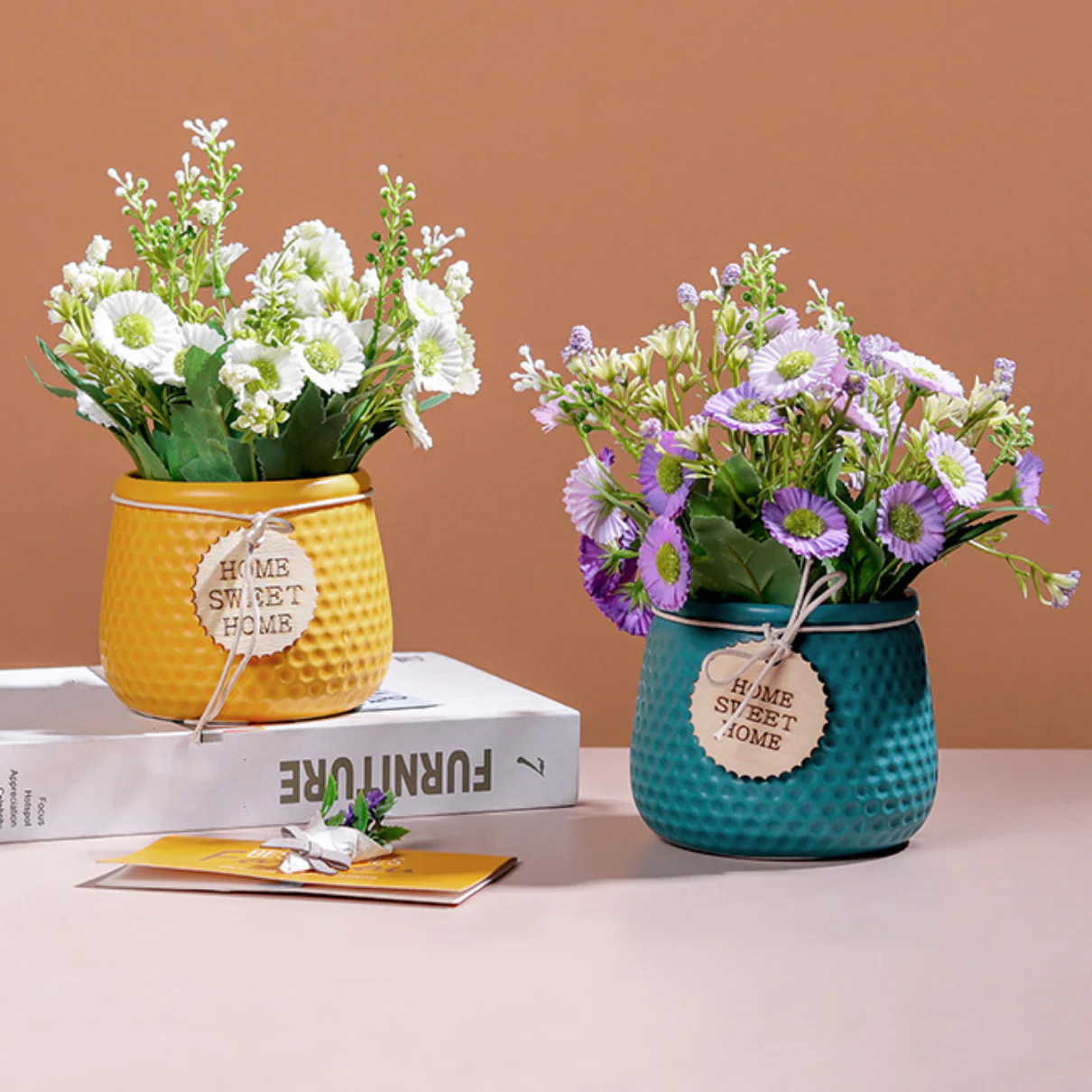 Textured Flower Pot - Image 4