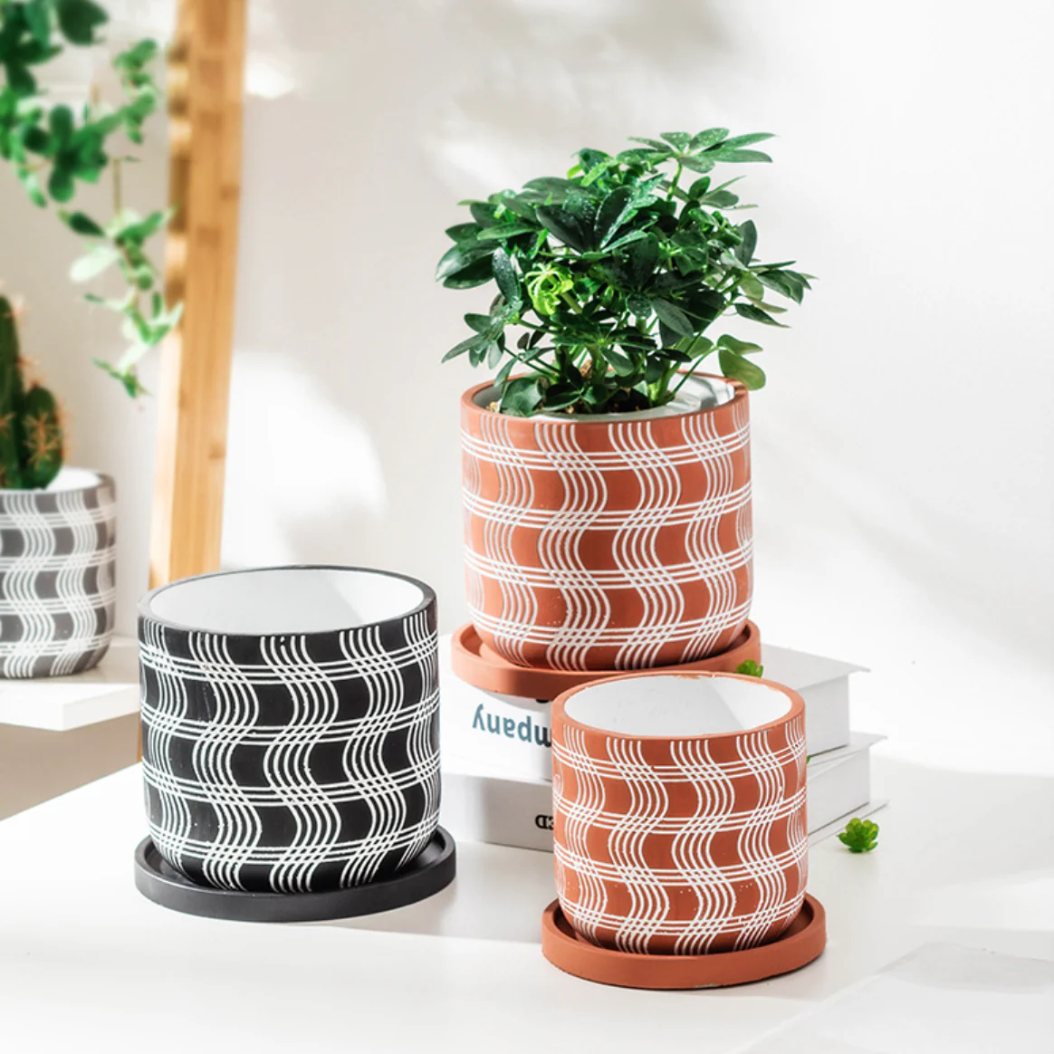 Textured Plant Pot Small - Image 2