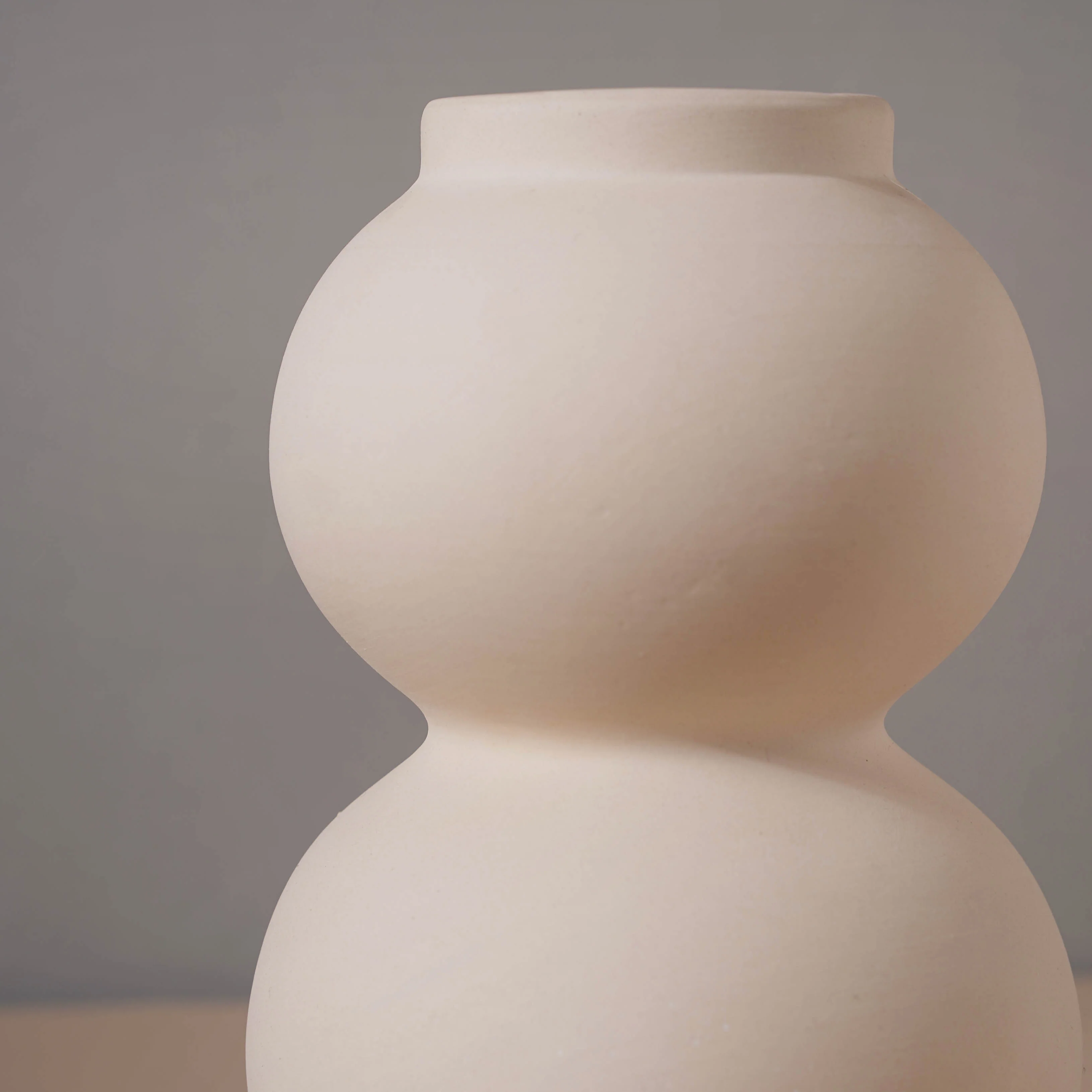 Textured White Vase - Image 6