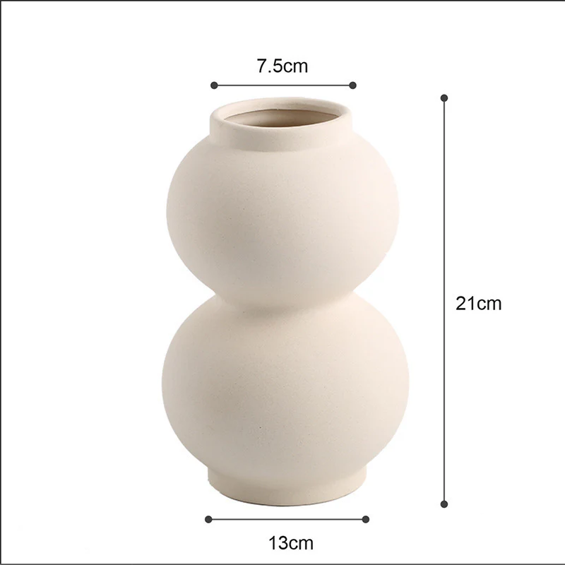 Textured White Vase - Image 8
