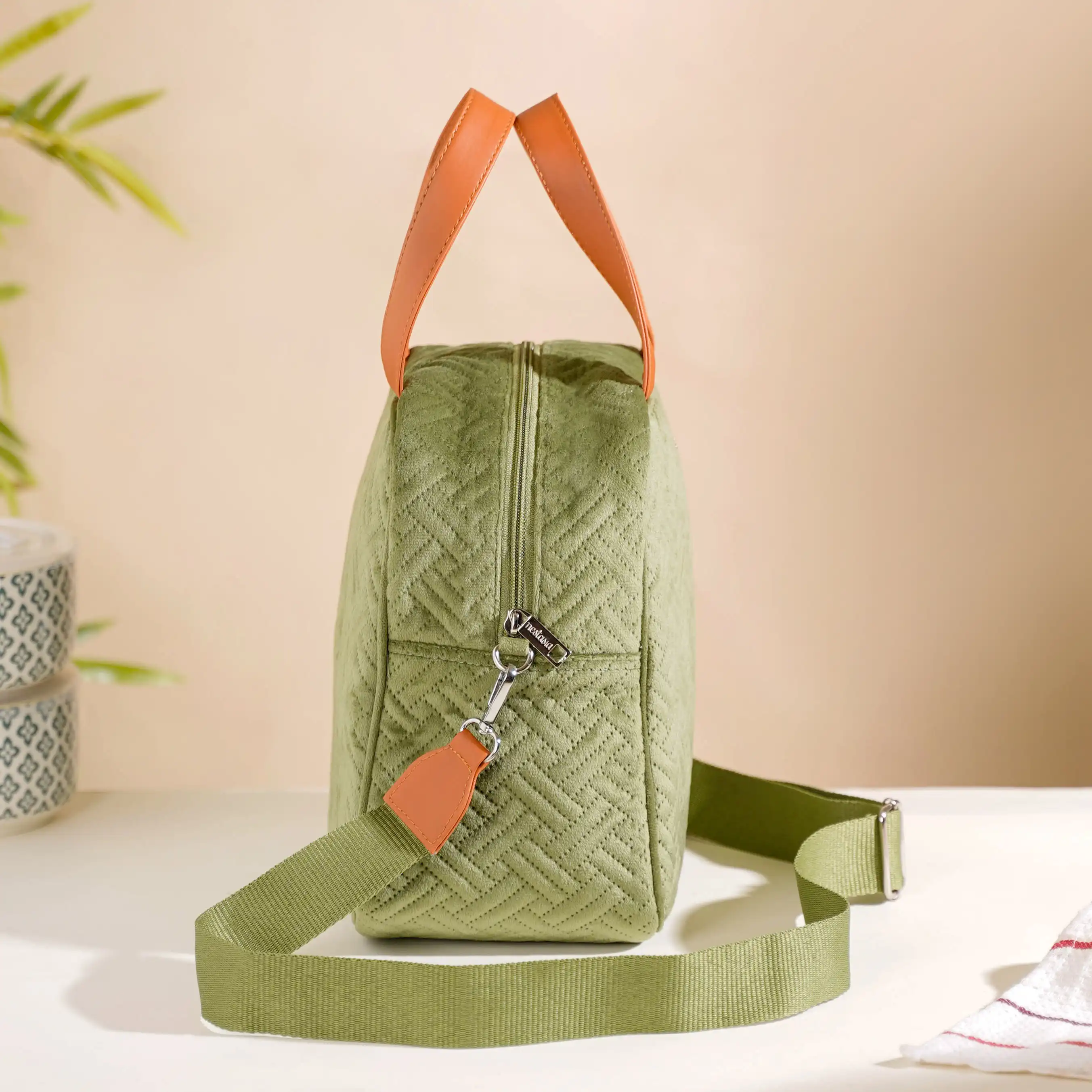 Thermal Insulated Travel Lunch Bag Green - Image 17