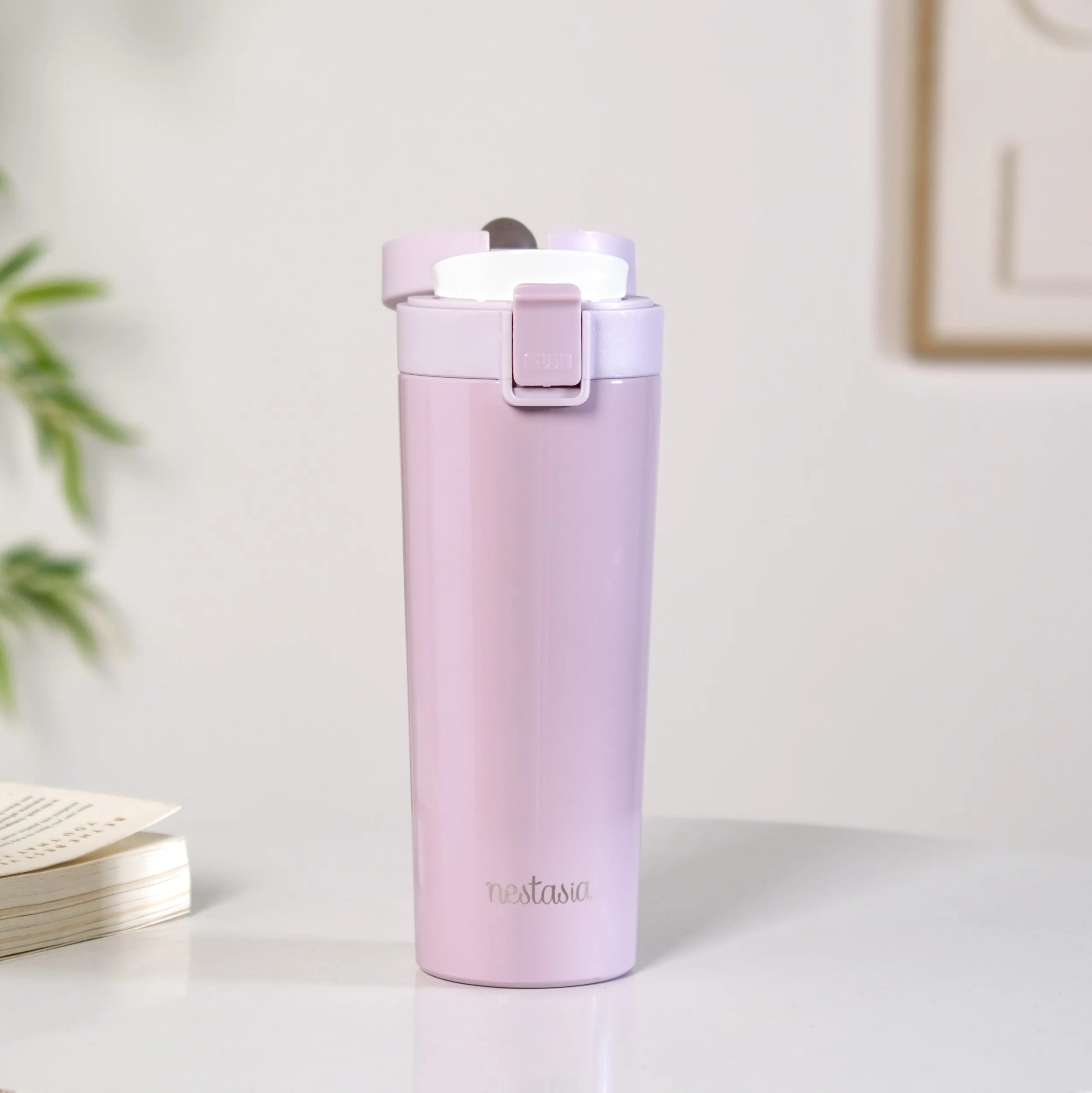 Thermox Vacuum Insulated Water Bottle With Strainer Lilac Mist 450ml - Image 10